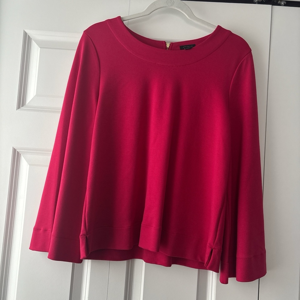 Ann Taylor Vibrant Red Blouse